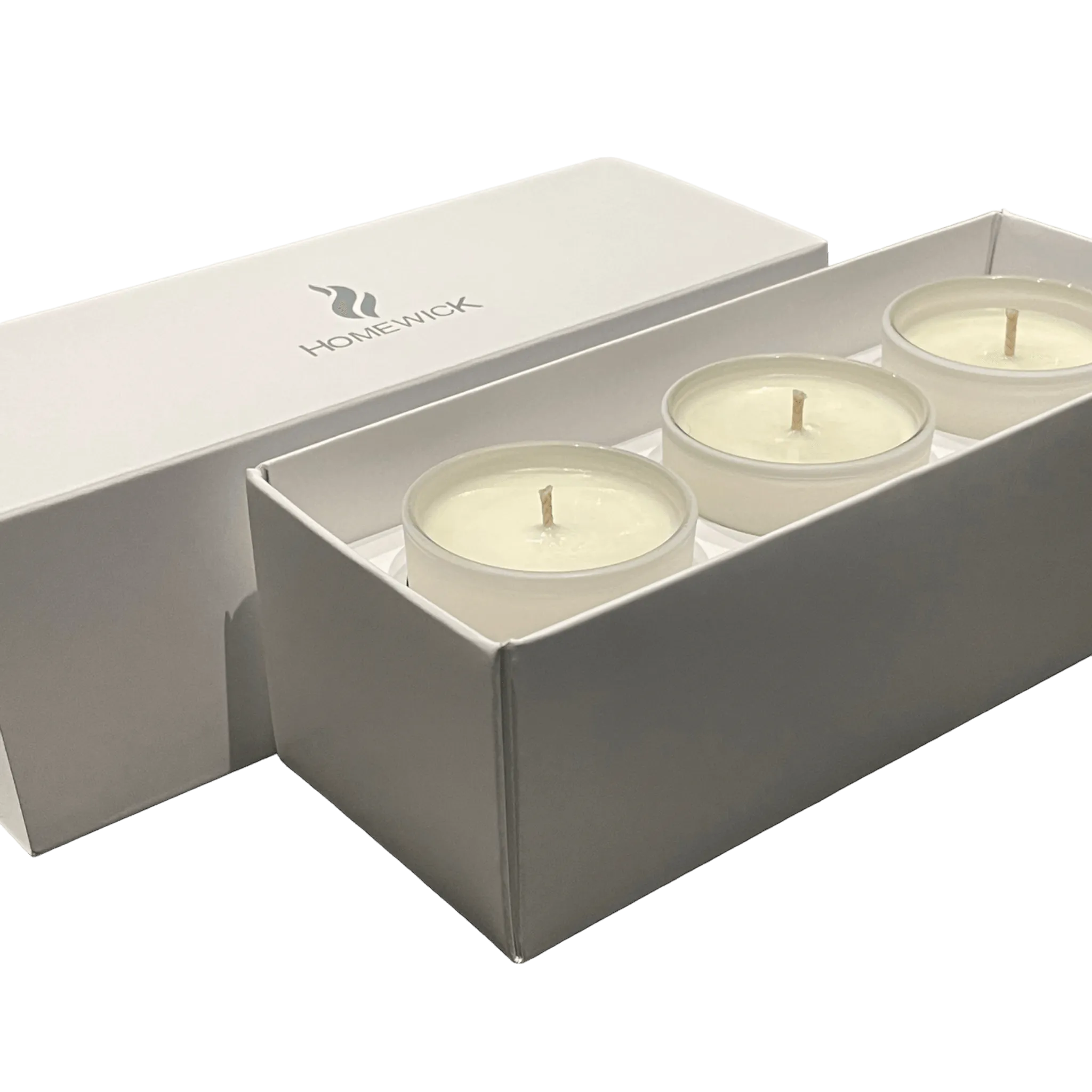 Soy Wax Scented Candle Trio - Gift Set - White