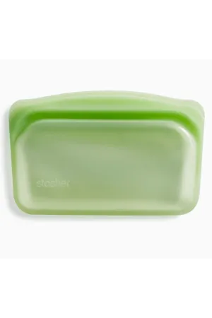 Stasher Reusable Silicone Bag - SNACK Rainbow Green