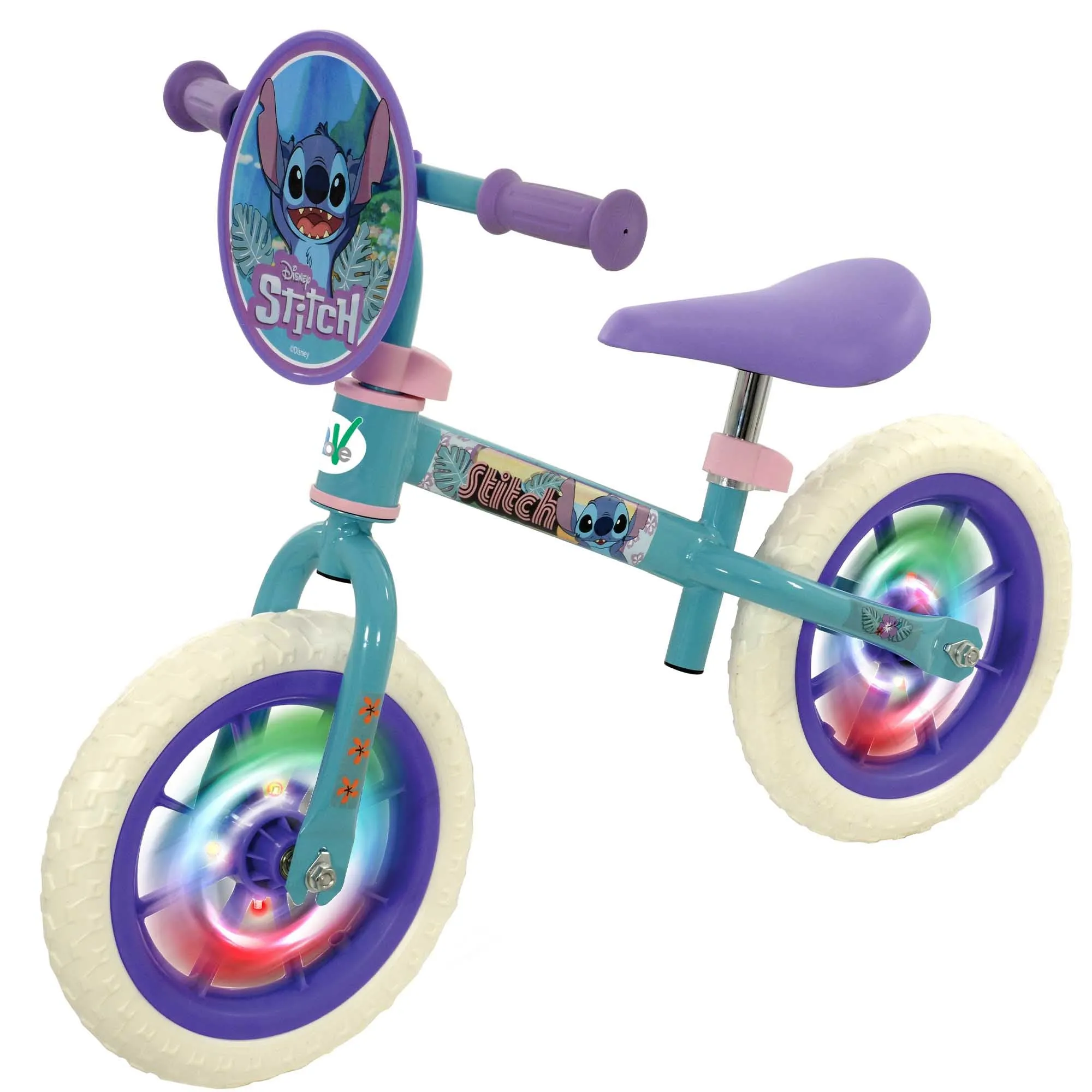 Stitch 12" Balance Bike with Light Up Wheels