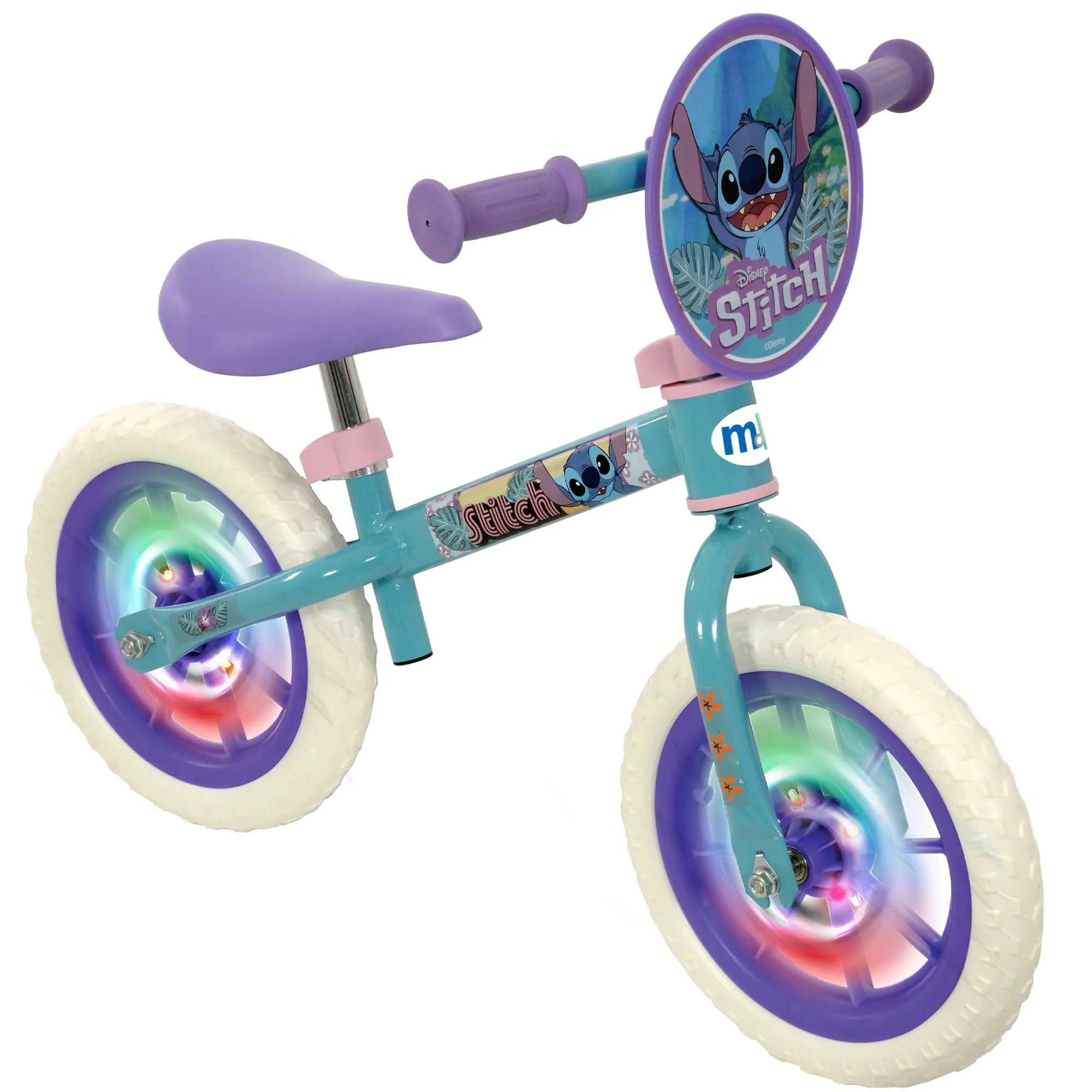 Stitch 12" Balance Bike with Light Up Wheels