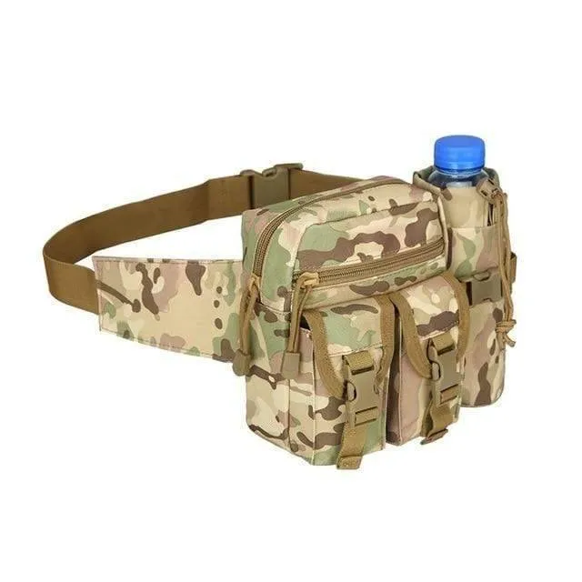 Tactical Hiking Water Bottle Phone Pouch