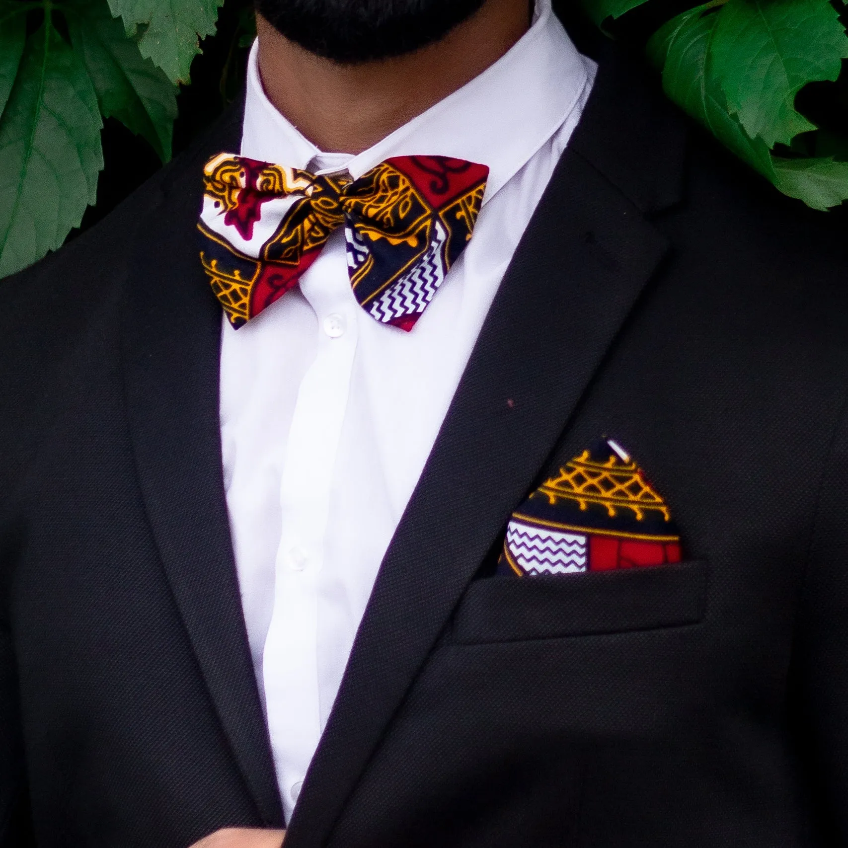 Teju Pocket Square & Bow Tie Set