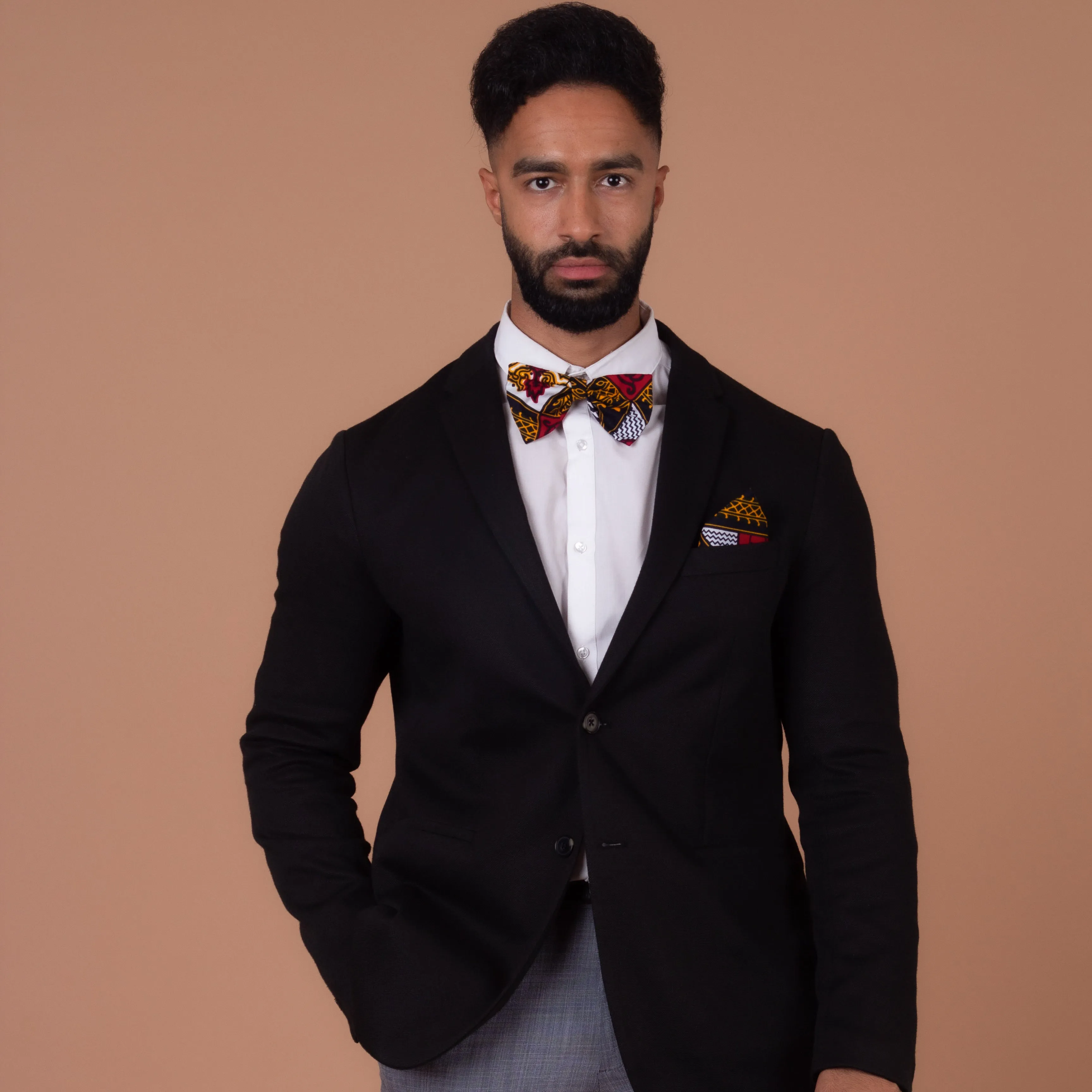 Teju Pocket Square & Bow Tie Set