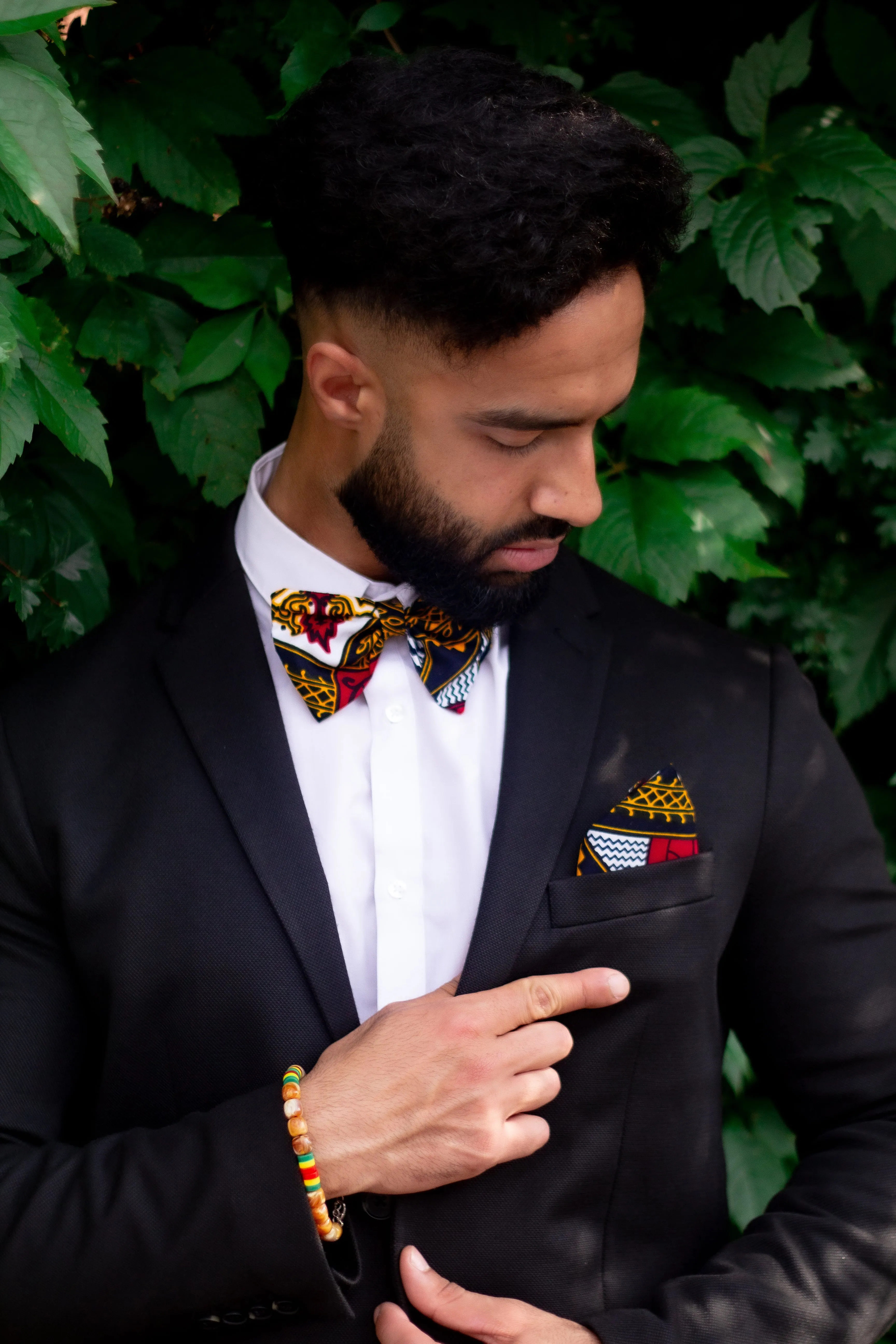 Teju Pocket Square & Bow Tie Set