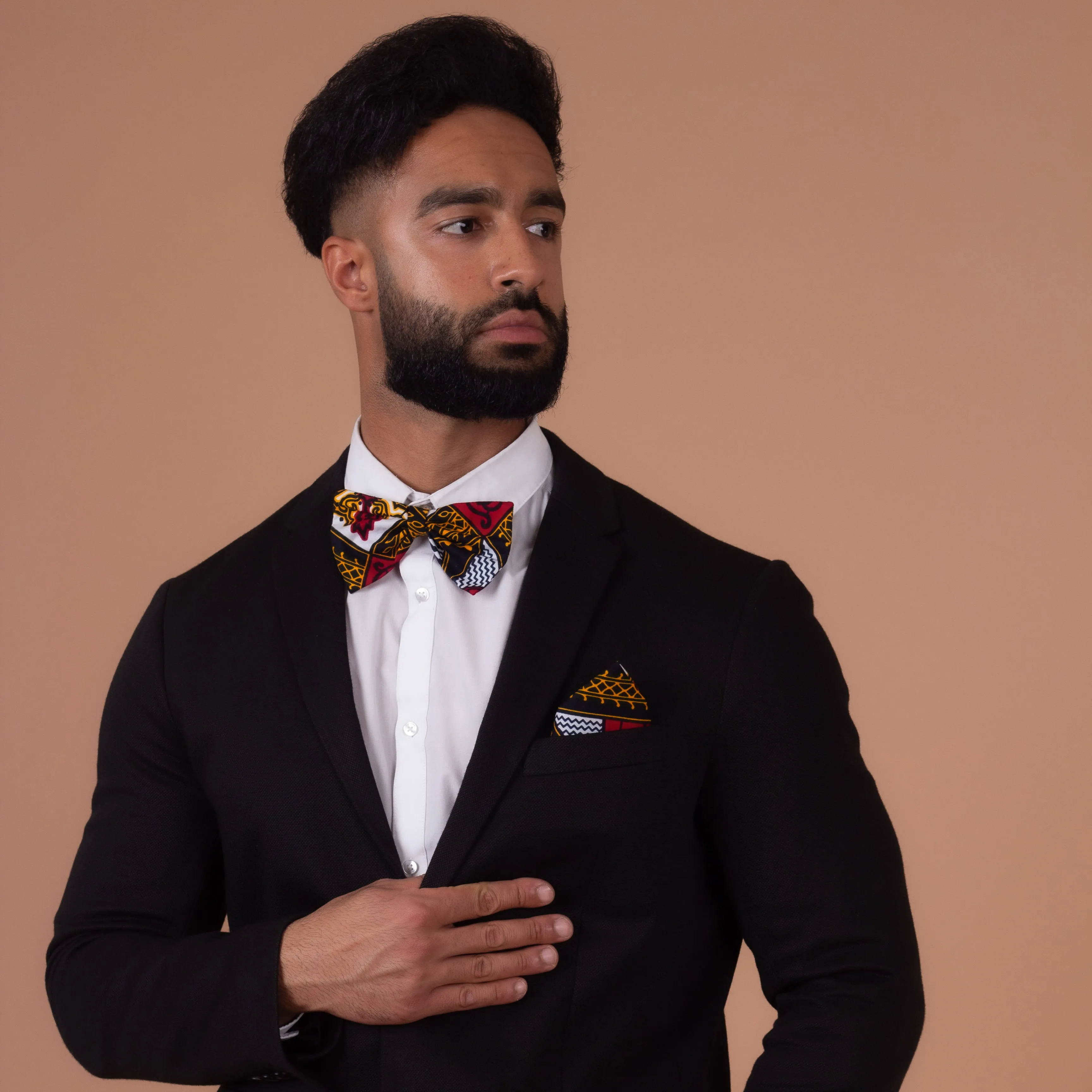 Teju Pocket Square & Bow Tie Set