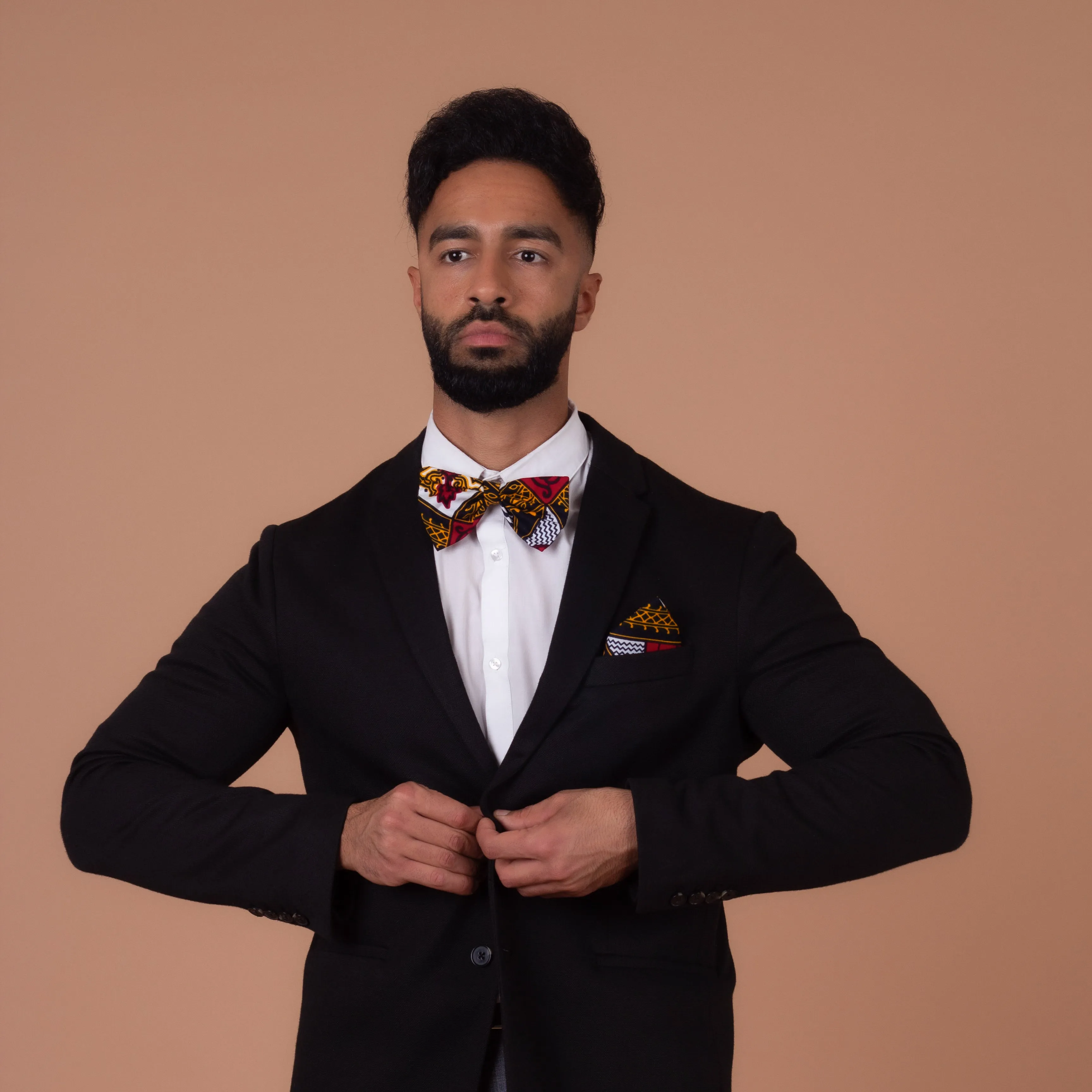 Teju Pocket Square & Bow Tie Set