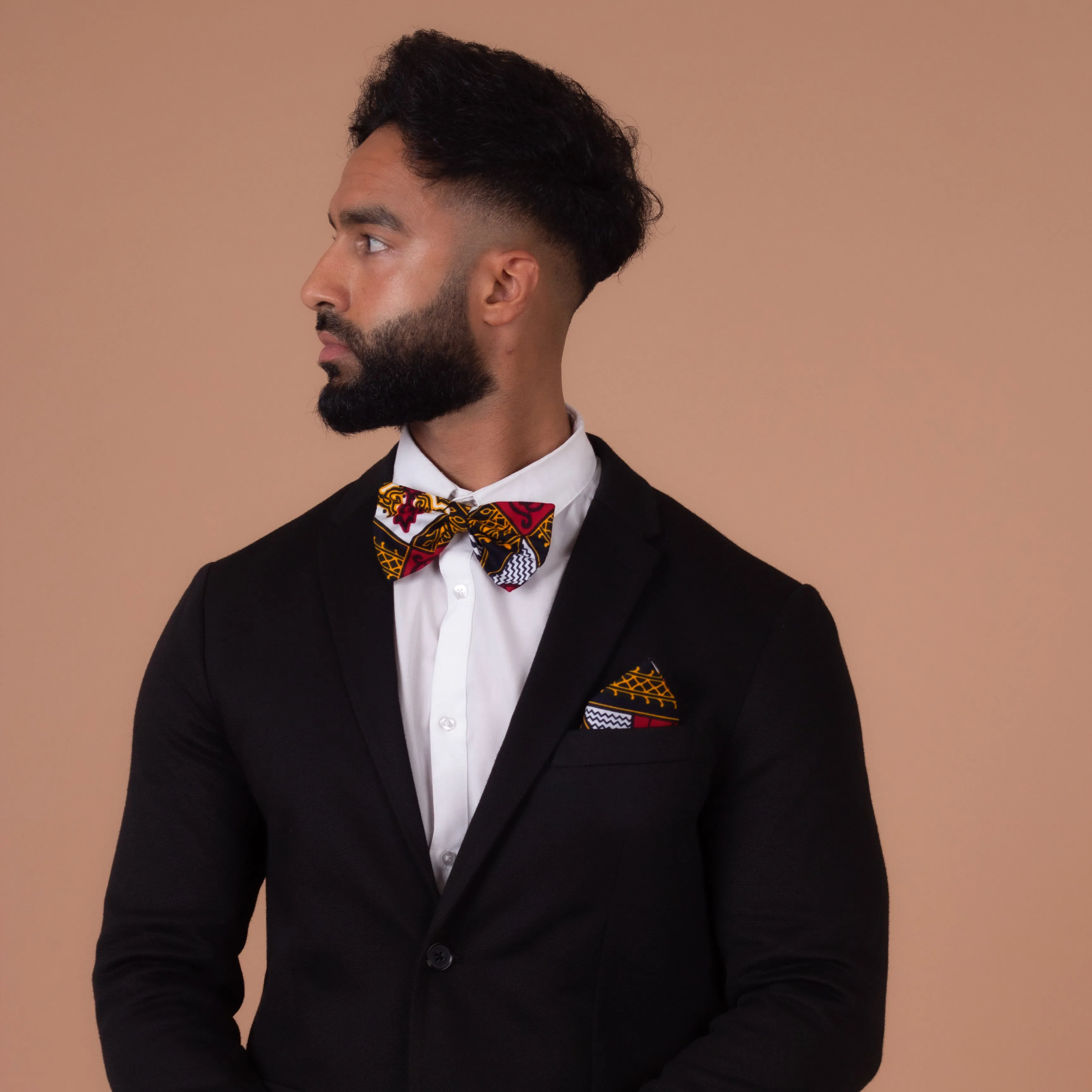 Teju Pocket Square & Bow Tie Set