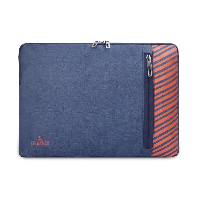 THE CLOWNFISH Algo Series Polyester Unisex 13 Inch Laptop Bag Tablet Case (Blue)