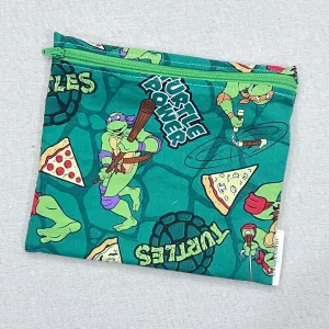 TMNT on Green Reusable Sandwich Bag