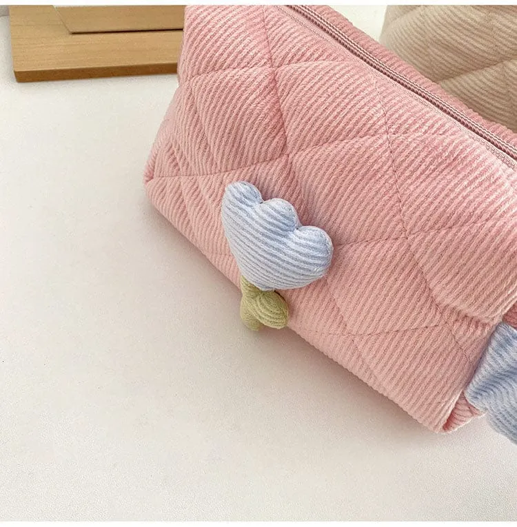 Tulip Flower Cosmetic Bag Pouch