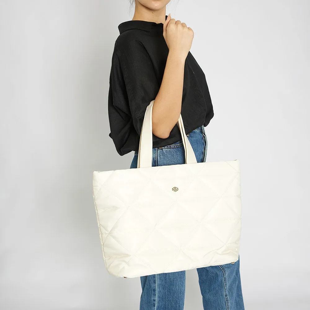 Tully Tote in Bone Nylon