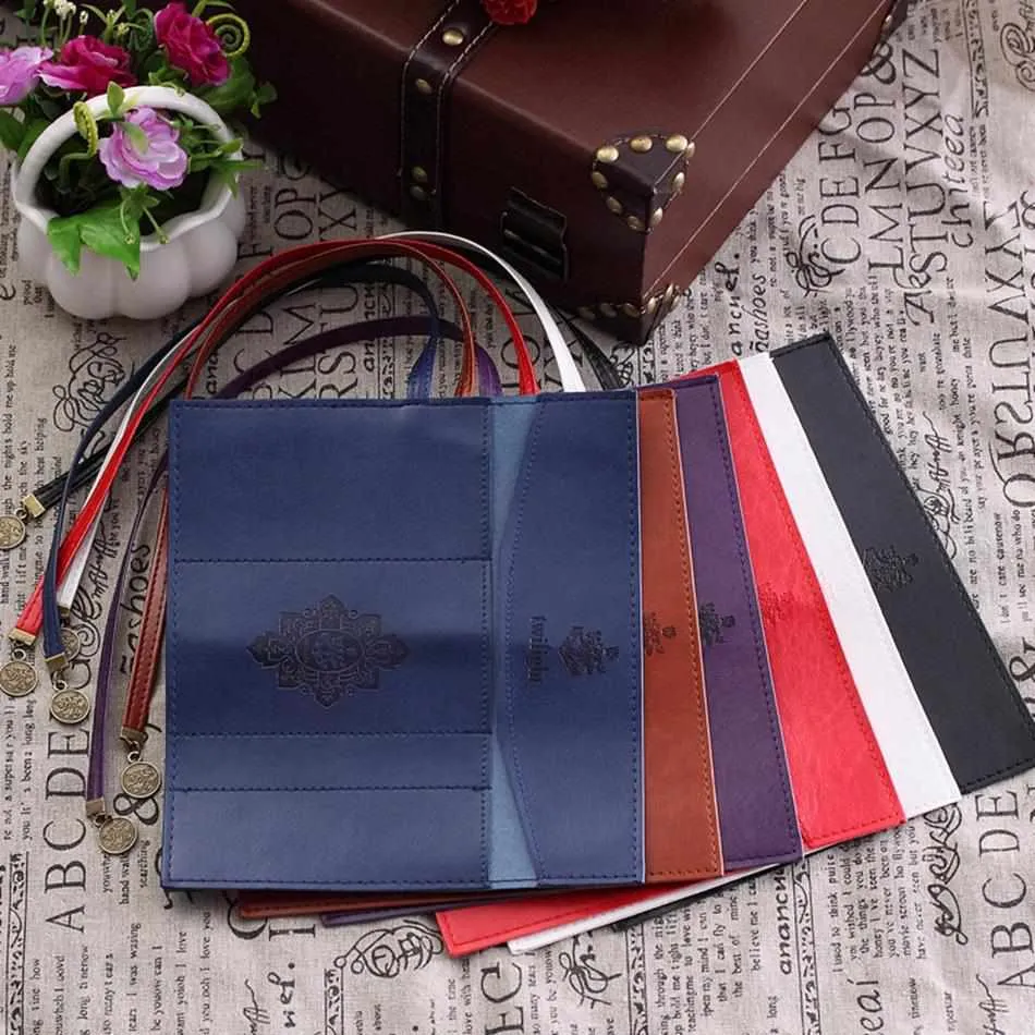 Vintage PU Leather Travel Cosmetic Bag