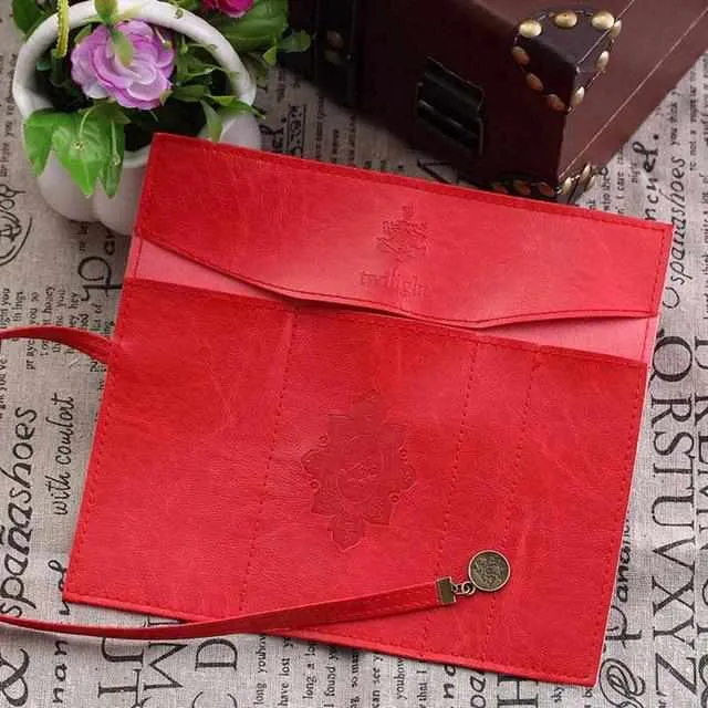 Vintage PU Leather Travel Cosmetic Bag