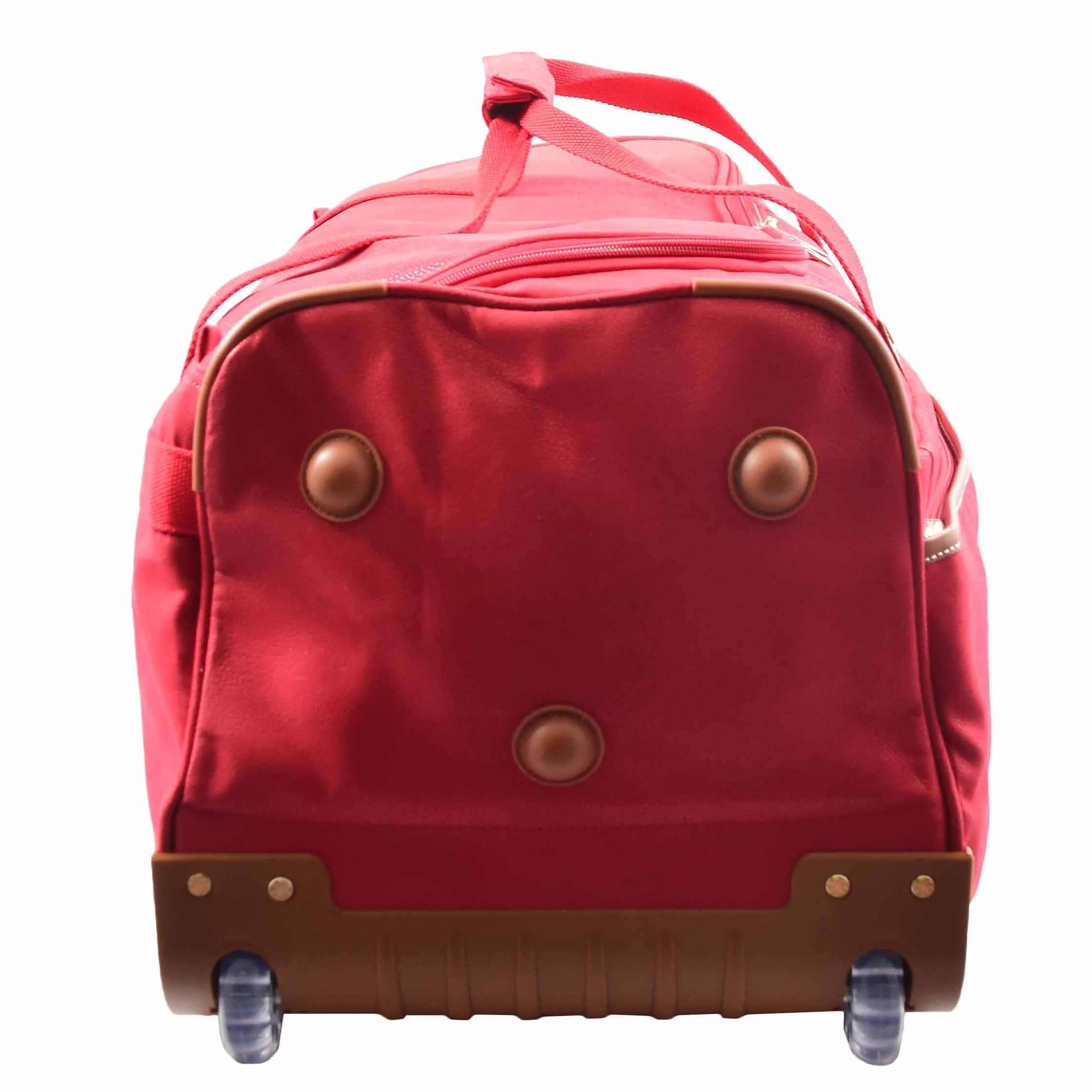 Wheeled Holdall Mid Size Duffle Bag HOL062 Red