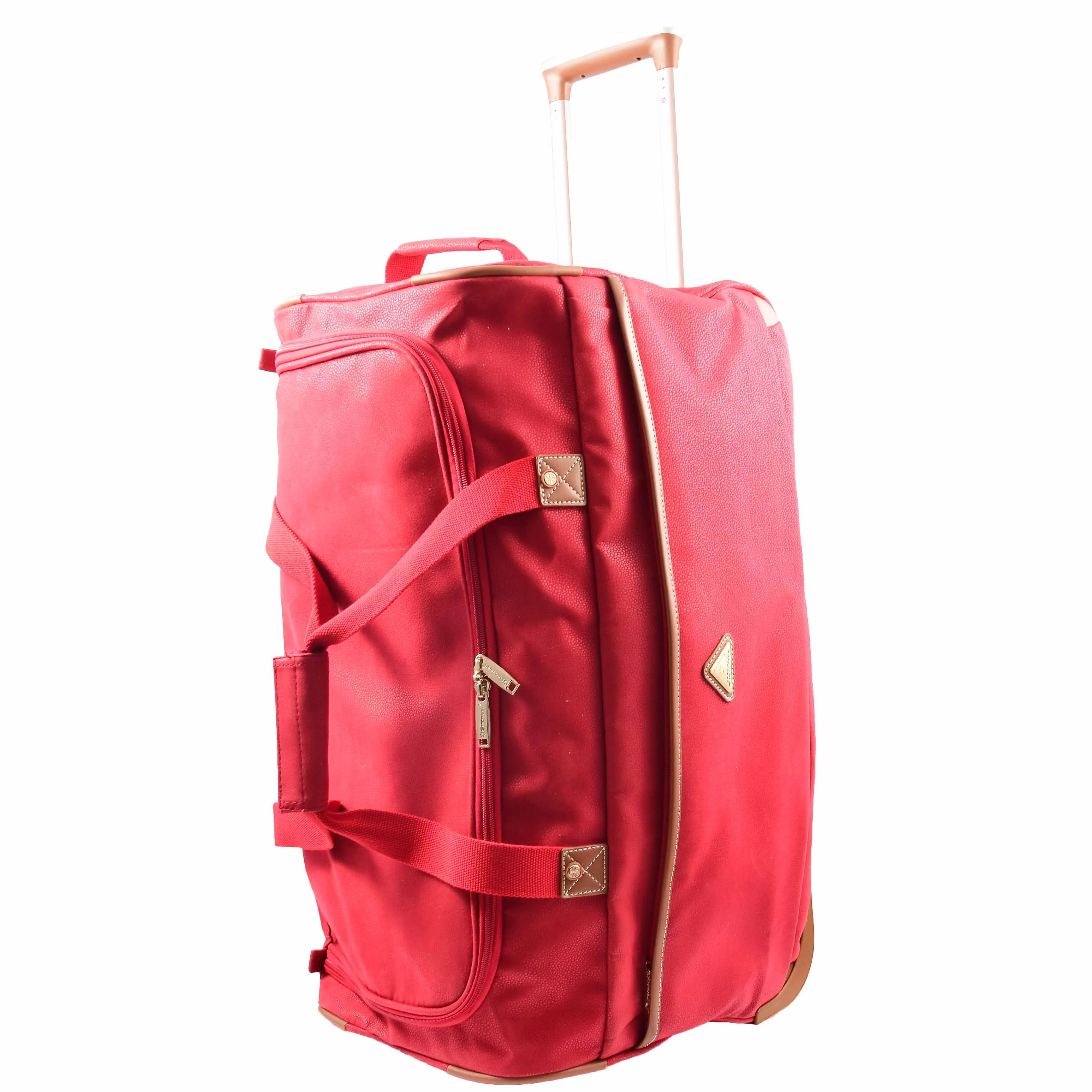 Wheeled Holdall Mid Size Duffle Bag HOL062 Red