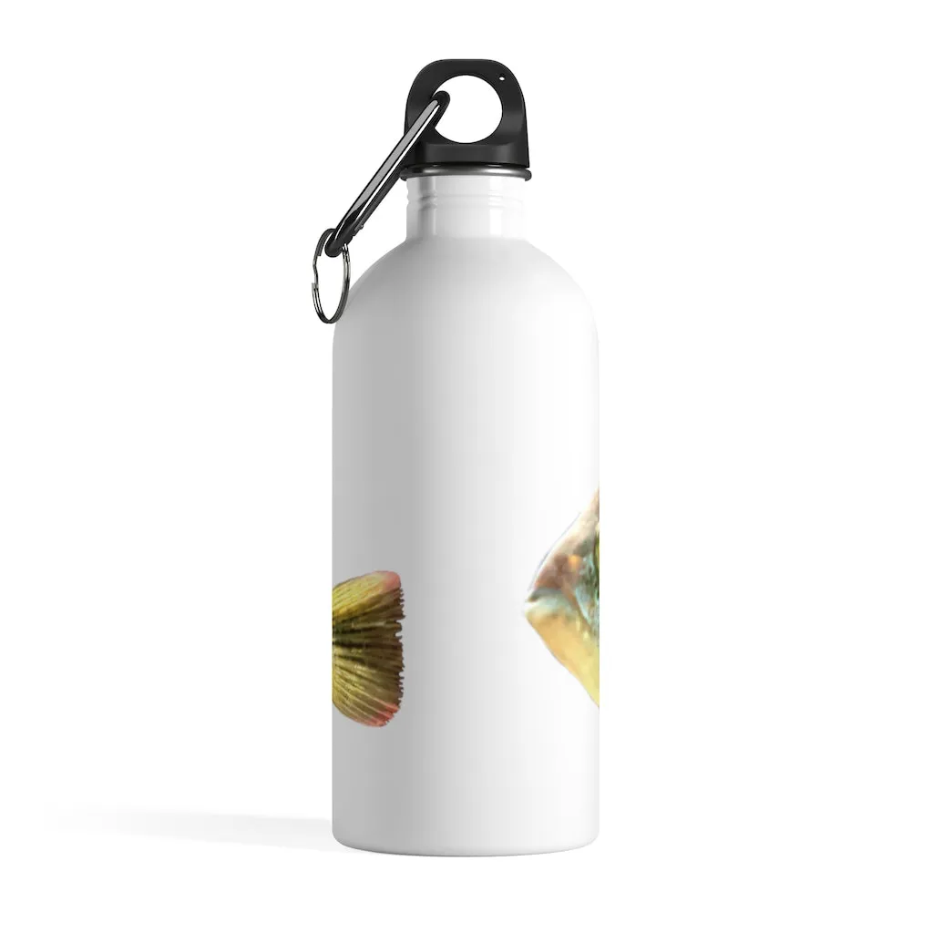 White and Black Fish Stainless Steel Water Bottle