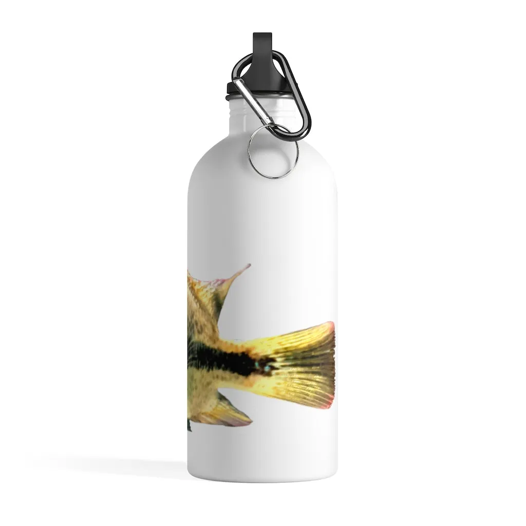 White and Black Fish Stainless Steel Water Bottle