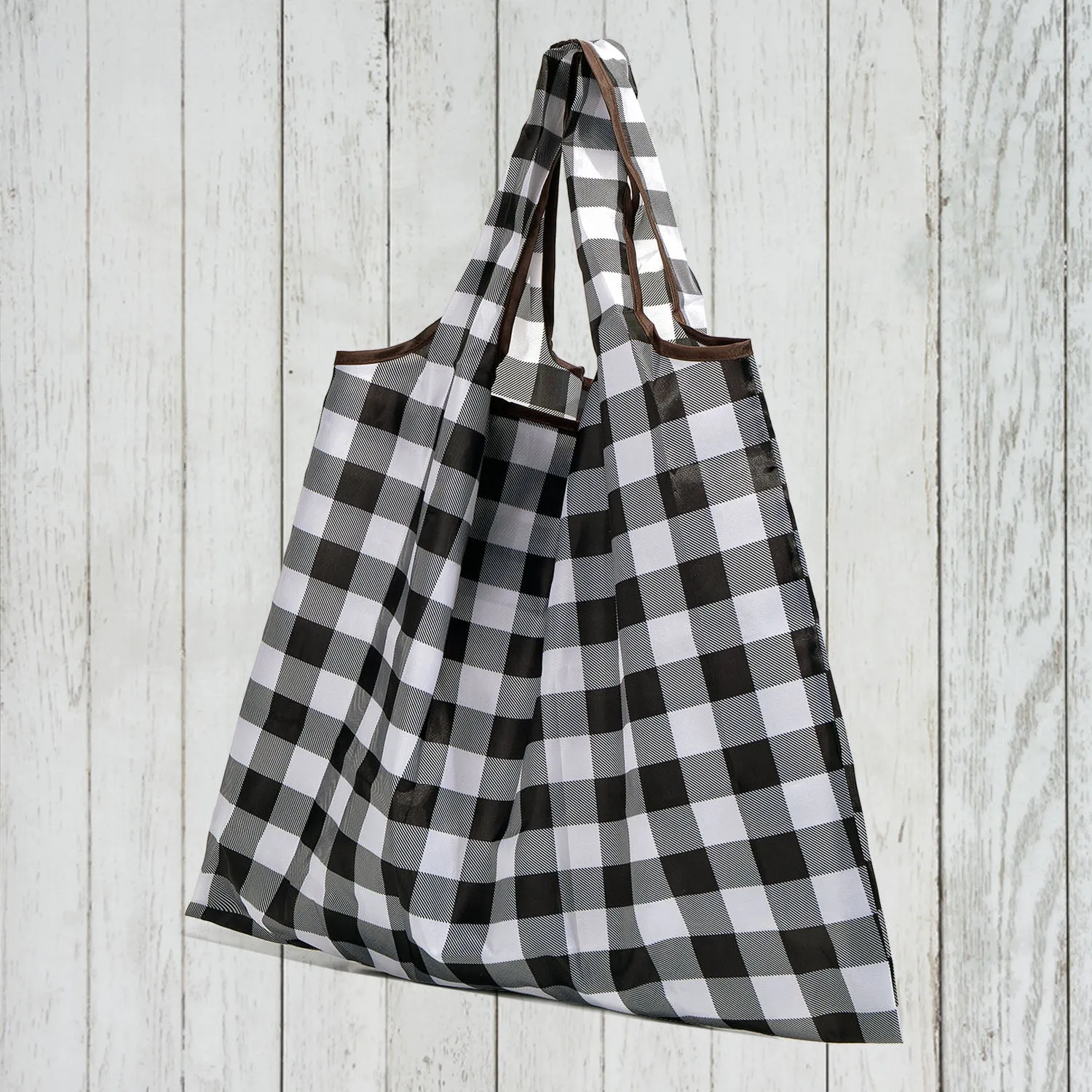 White Buffalo Check Reusable Bag