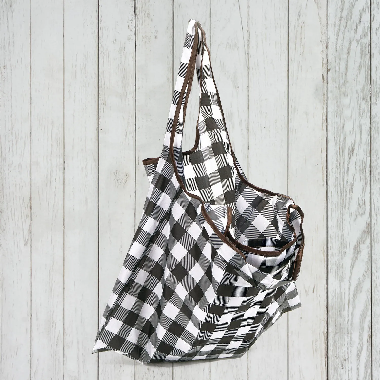 White Buffalo Check Reusable Bag