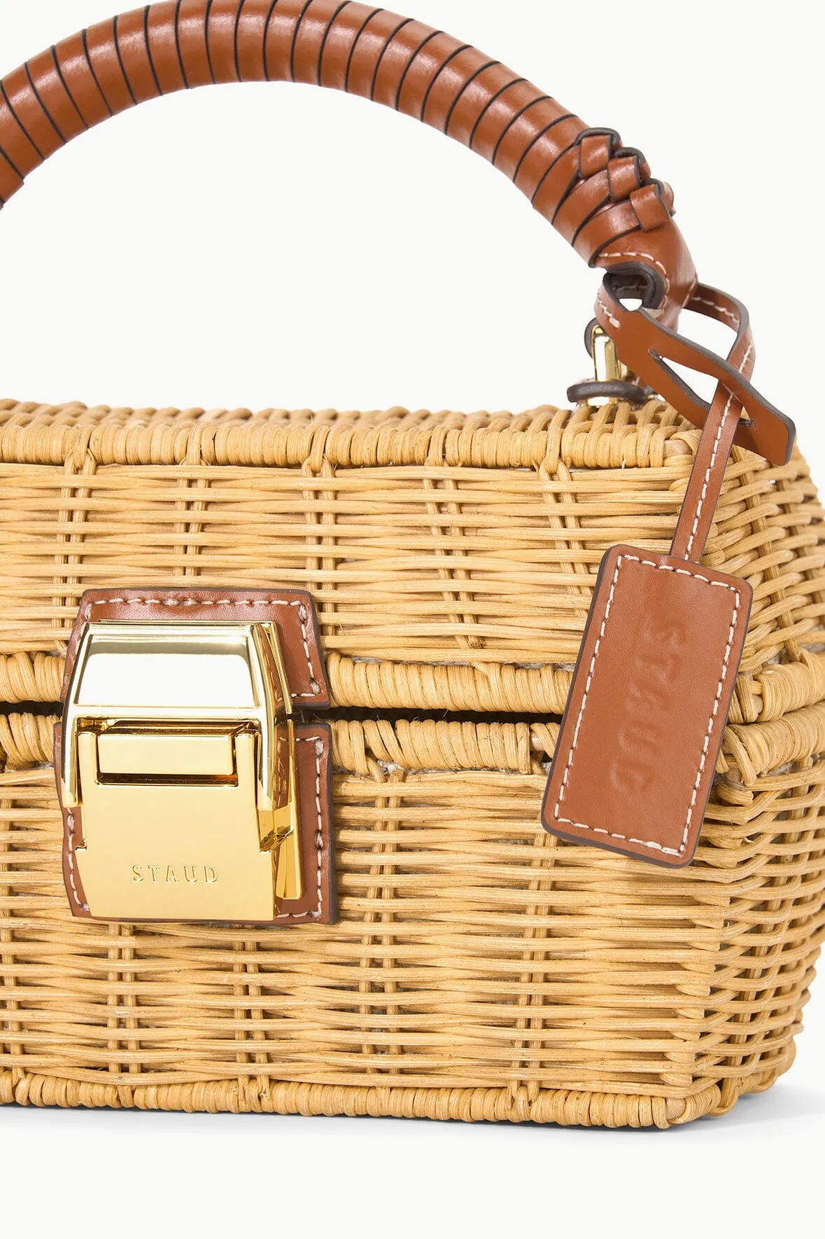 WICKER TACKLE BOX BAG | NATURAL