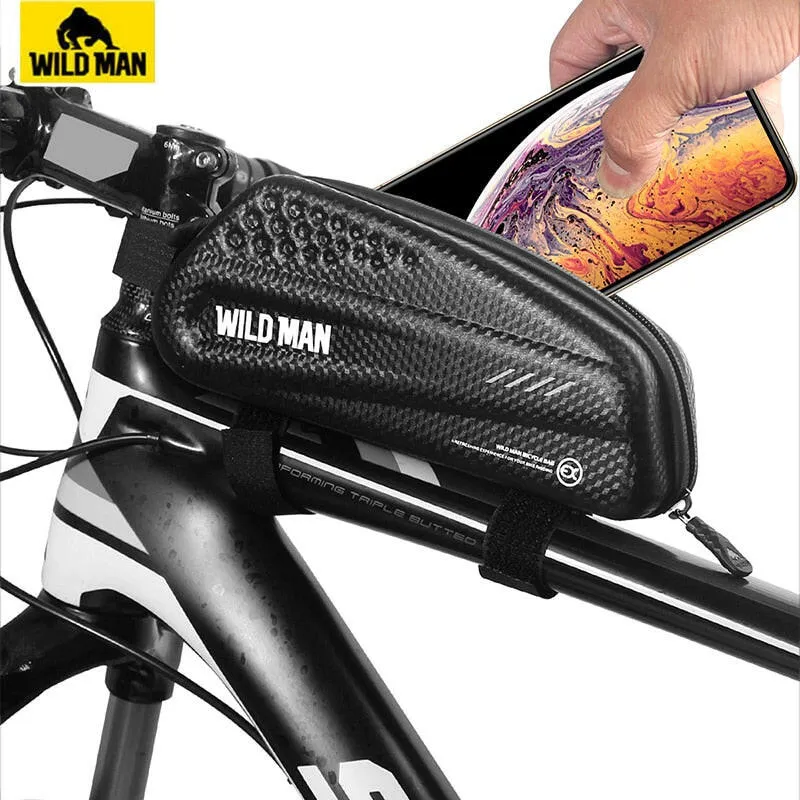 WILD MAN Mountain Bike Bag Top Tube Pannier Rainproof Waterproof Bicycle Bag Front Cycling Frame Bag Mtb Accesorios