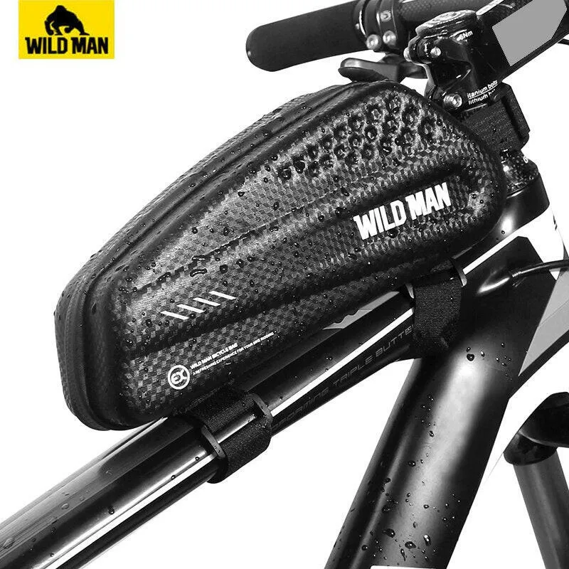 WILD MAN Mountain Bike Bag Top Tube Pannier Rainproof Waterproof Bicycle Bag Front Cycling Frame Bag Mtb Accesorios