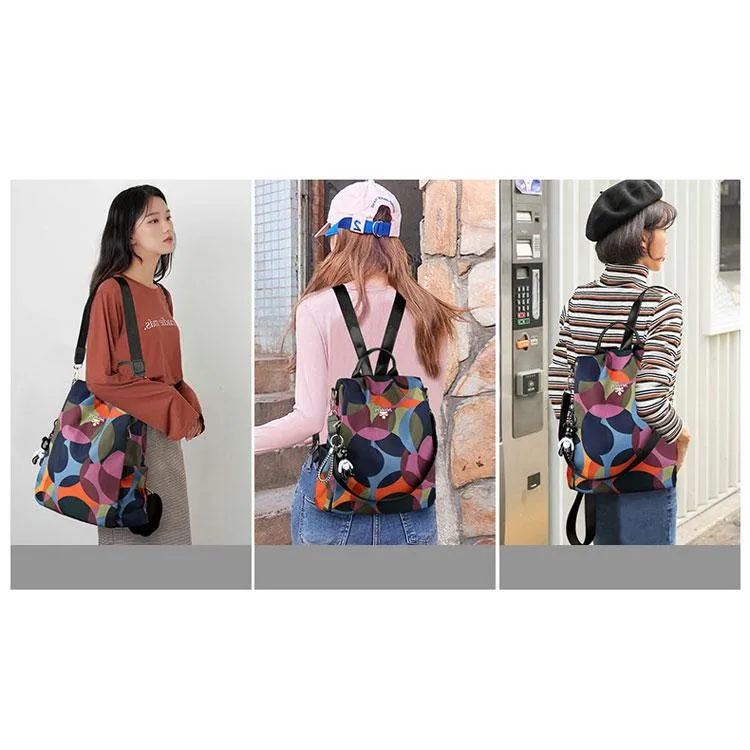 Women Fashion Anti-theft Waterproof Oxford Multifuction Backpack