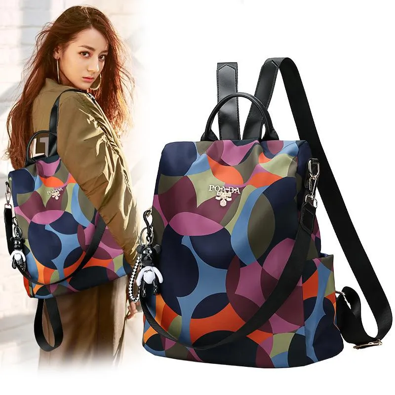 Women Fashion Anti-theft Waterproof Oxford Multifuction Backpack