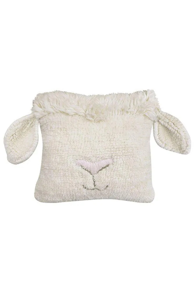 WOOL CUSHION PINK NOSE SHEEP