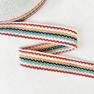 Zig Zag Stripe Cotton Braid